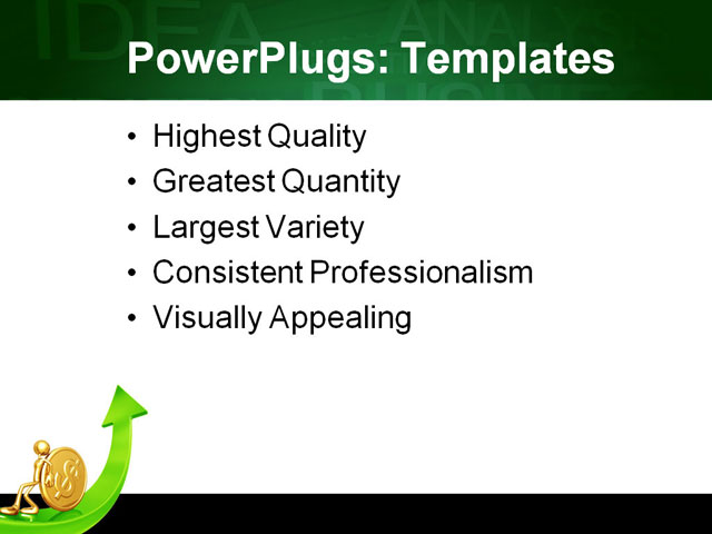 PowerPoint Template - dollar, growth, human - Print Slide