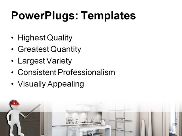 PowerPoint Template - outline, ambient, architecture - Print Slide