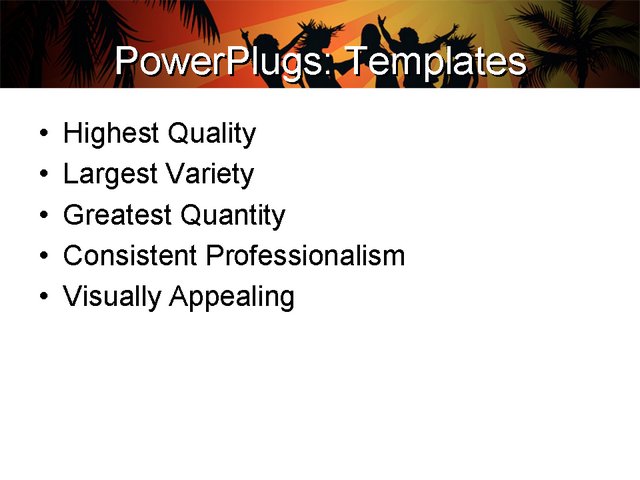 PowerPoint Template - holidays, leisure, entertainment - Print Slide