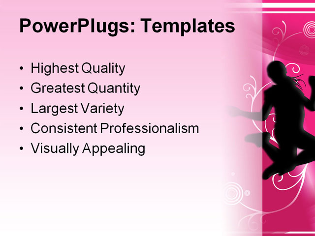 PowerPoint Template - happy, active, people - Print Slide