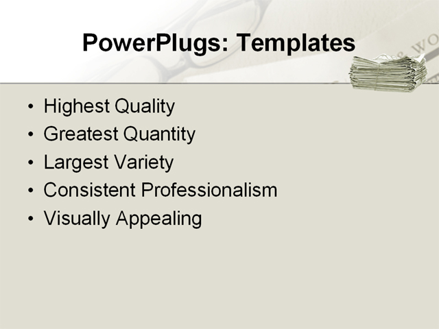PowerPoint Template - newspaper, collect, string - Print Slide