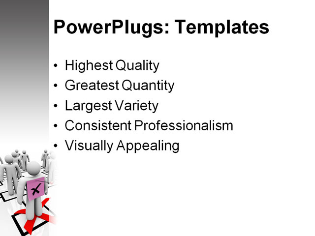 PowerPoint Template - pink slip, organizational chart, business - Print Slide