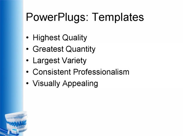 PowerPoint Template - dental, medical, health - Print Slide