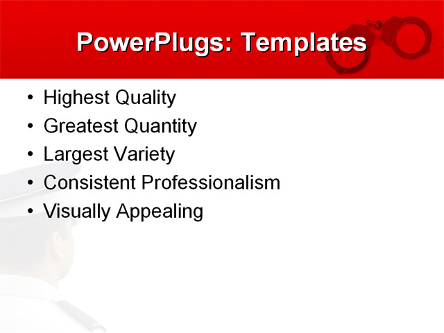 PowerPoint Template - crime, criminal, cross - Print Slide