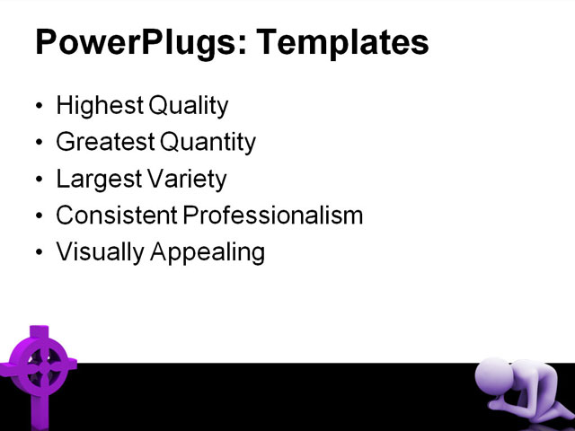 PowerPoint Template - religious, symbol, abstract - Print Slide