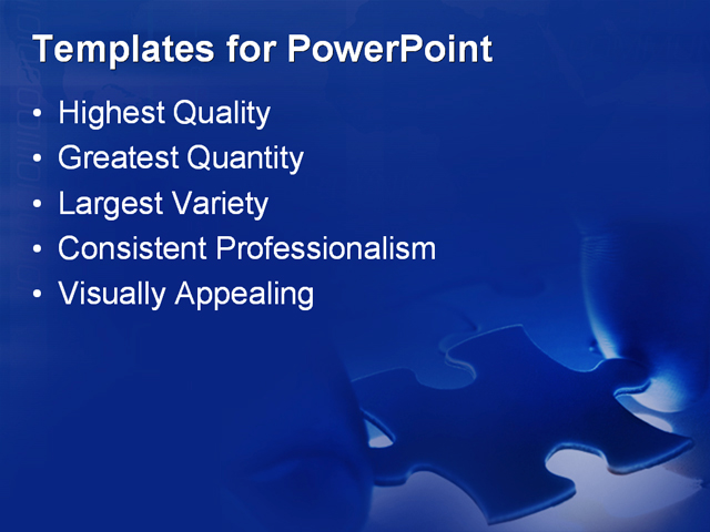 PowerPoint Template - puzzle, business, leadership - Print Slide