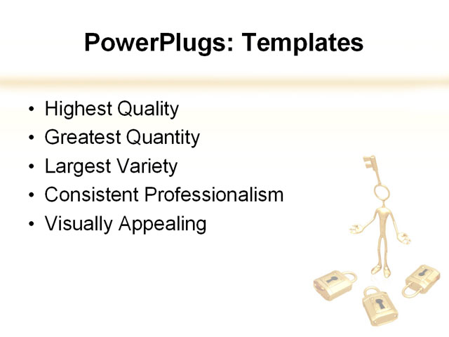 PowerPoint Template - puzzle, 3d, illustration - Print Slide