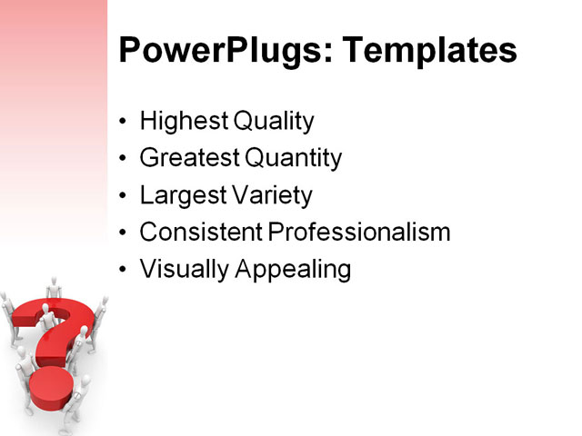 PowerPoint Template - the general question, abstract, answer - Print Slide