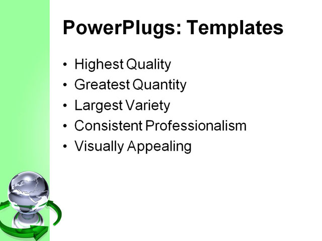 PowerPoint Template - recycleworld, abstract, america - Print Slide