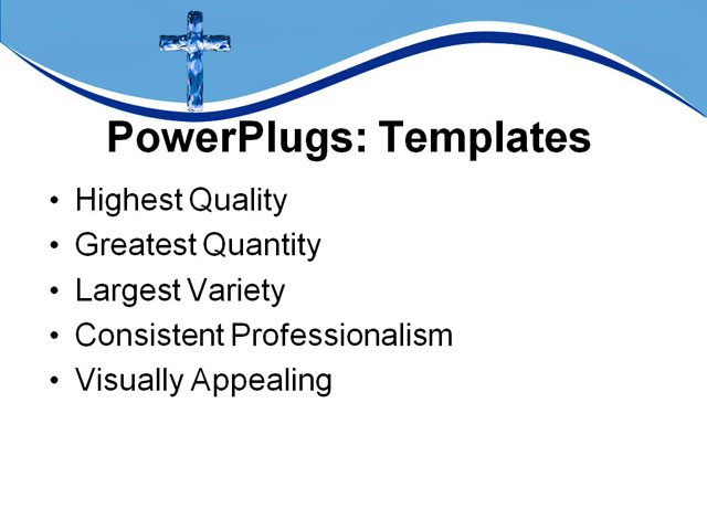 PowerPoint Template - blessed, catholic, christ - Print Slide