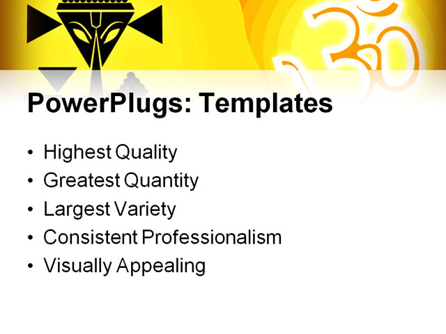 PowerPoint Template - religious, abstract, background - Print Slide