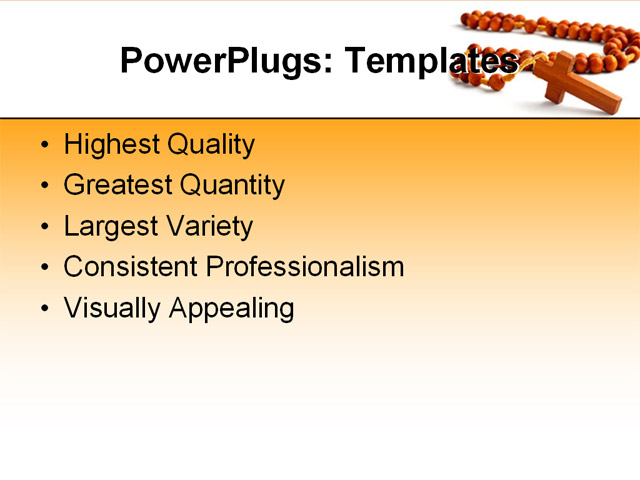 PowerPoint Template - religion, history, faith - Print Slide