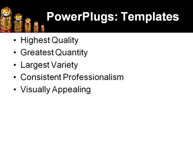 PowerPoint Template - babushka, babushka, background - Print Slide