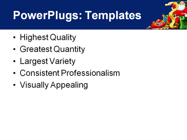 PowerPoint Template - santa claus sitting in chair, sack of gift, armchair - Print Slide