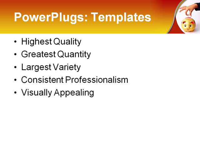 PowerPoint Template - hand putting money into saving pig, theme, bank - Print Slide