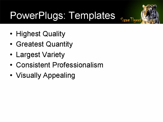 PowerPoint Template - animals, art, abstract - Print Slide