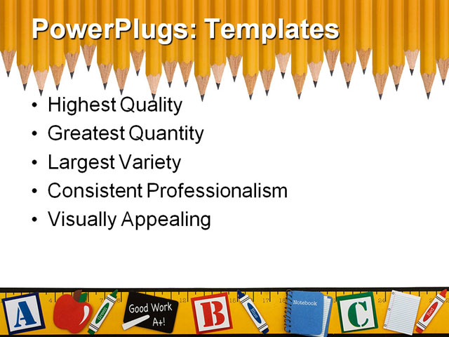 PowerPoint Template - apple, border, eraser - Print Slide