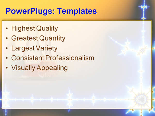 PowerPoint Template - science, technology, yellow - Print Slide