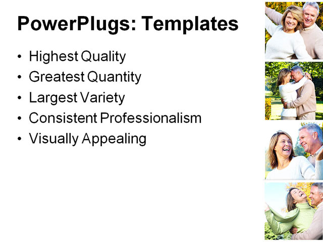 PowerPoint Template - seniors couple, adult, background - Print Slide