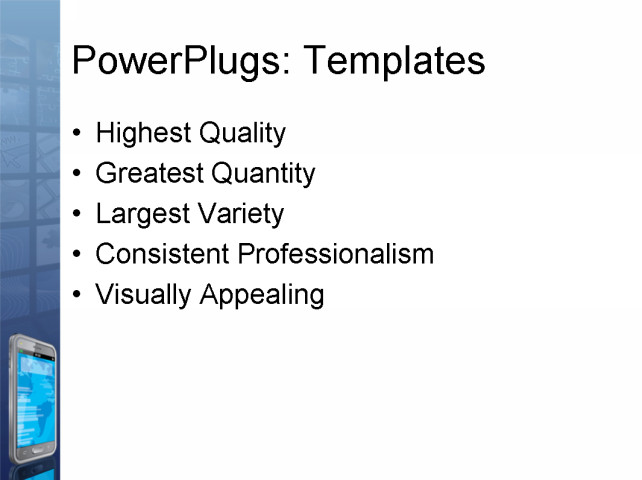 PowerPoint Template - communication, tele communication, business - Print Slide