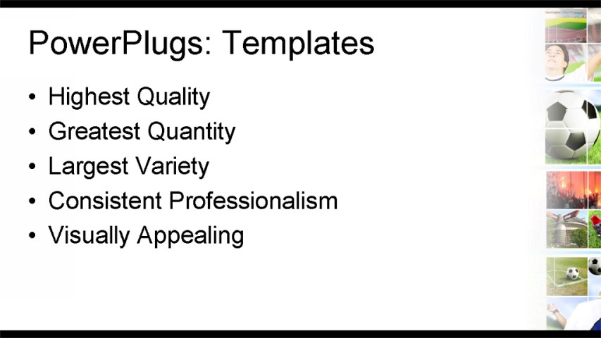 PowerPoint Template - sports, football - soccer co, leisure - Print Slide