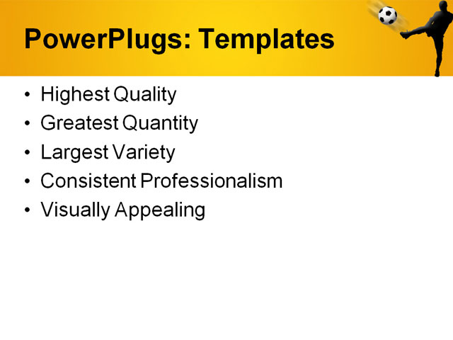 PowerPoint Template - soccer player, world map, background - Print Slide