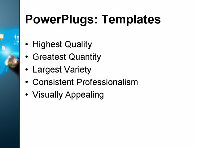 PowerPoint Template - business, people, communication - Print Slide