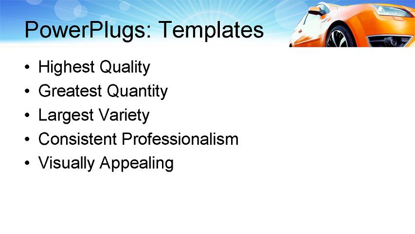 PowerPoint Template - transportation, travel, lifestyle - Print Slide