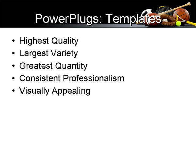 PowerPoint Template - sports, leisure, entertainment - Print Slide