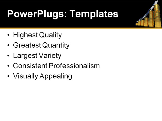 PowerPoint Template - stocks, bank, business - Print Slide