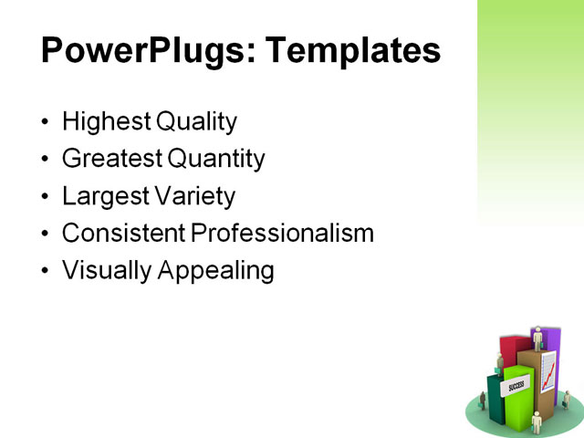 PowerPoint Template - success city, arrow, buildings - Print Slide