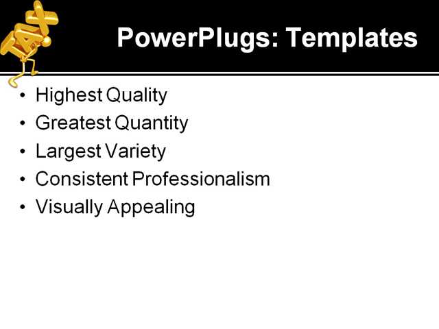 PowerPoint Template - tax time burden, abstract, art - Print Slide