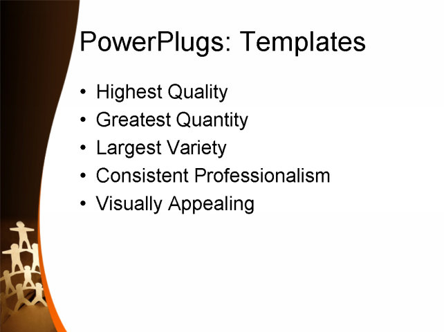 PowerPoint Template - business people, communication, abstract - Print Slide