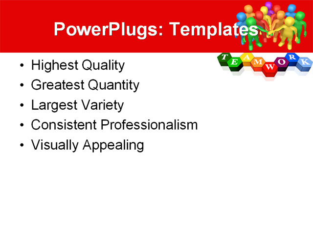 PowerPoint Template - �business, teamwork, team - Print Slide