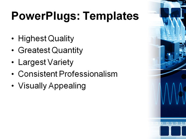 PowerPoint Template - technology abstract background, abstract, background - Print Slide