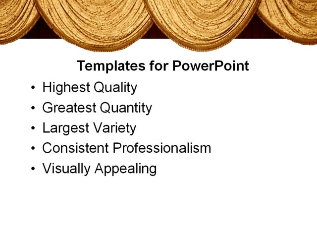 PowerPoint Template - theater, drama, art - Print Slide