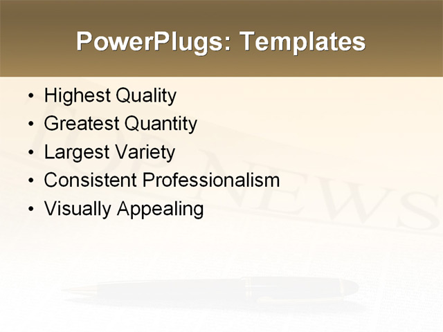 PowerPoint Template - �industry, education, finance - Print Slide