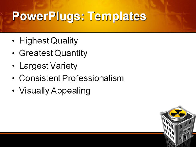 PowerPoint Template - toxic work environment, building, business - Print Slide