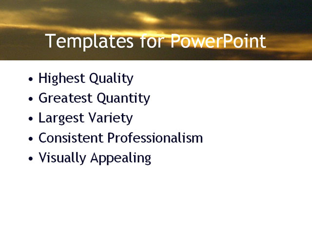 PowerPoint Template - ocean, serene, scenic - Print Slide
