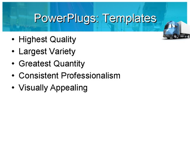 PowerPoint Template - transportation, travel, services - Print Slide