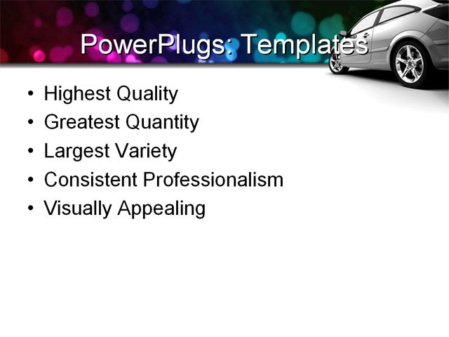 PowerPoint Template - transportation, travel, lifestyle - Print Slide