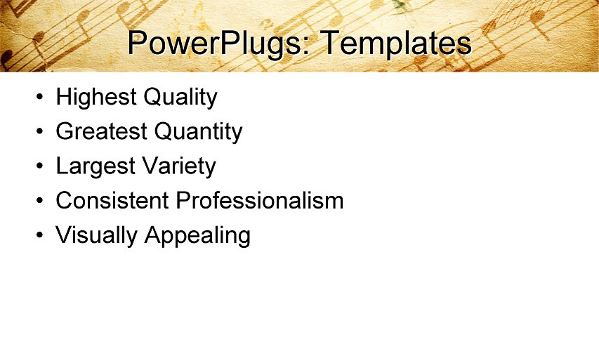 PowerPoint Template - vintage music, leisure, abstract - Print Slide