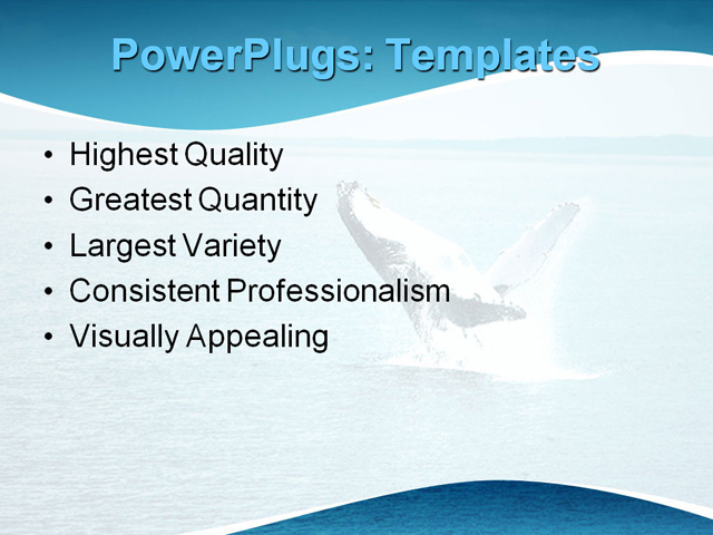 PowerPoint Template - brisbane, humpback, jump - Print Slide