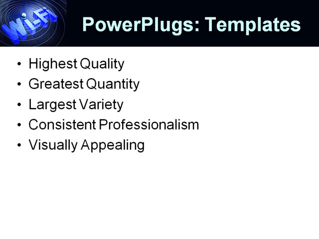 PowerPoint Template - abstract, antenna, background - Print Slide